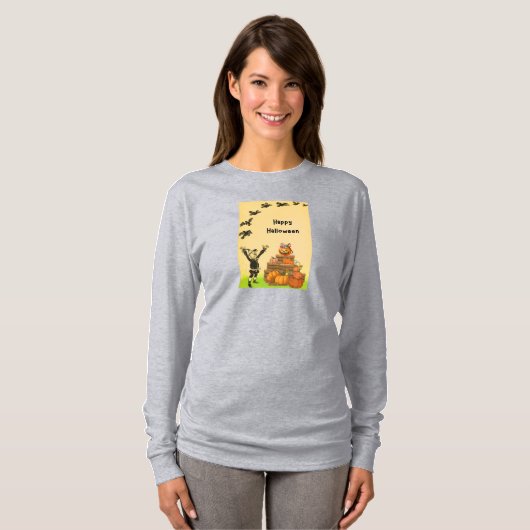 Happy Halloween T-Shirt (Voorkant volledig)