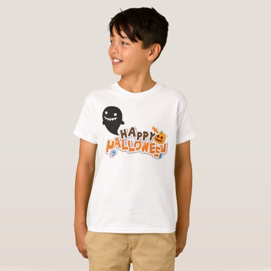 happy Halloween T-shirt (Voorkant volledig)