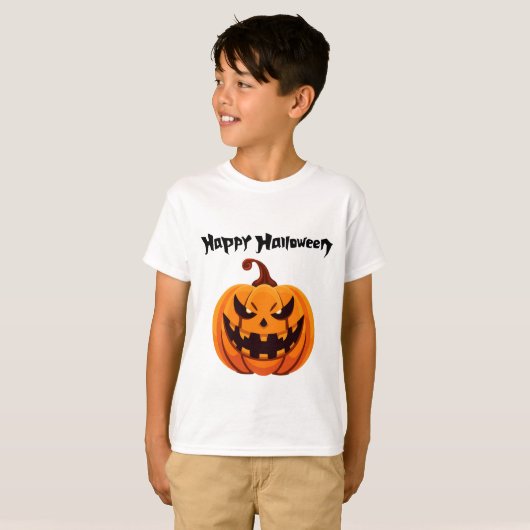 Happy Halloween T-shirt (Voorkant volledig)