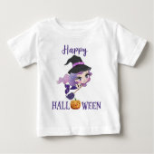 Happy Halloween t-shirt Girl Baby Mermaid t-shirt (Voorkant)