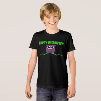Happy Halloween T-Shirt met Schattigee Uil