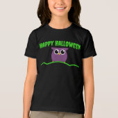 Happy Halloween T-Shirt met Schattigee Uil (Voorkant)