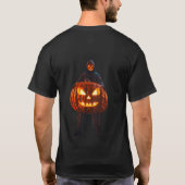 Happy Halloween T-Shirt with Pumpkin Design – Fest (Achterkant)