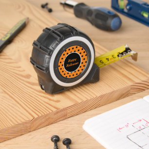 Happy Halloween Tape Measure (Sinaasappel en zwart Rolmaat