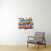 Happy Halloween Tapestry Wandkleed (In Situ (horizontaal))