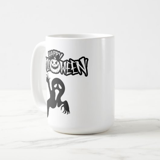 Happy Halloween Tasse Koffiemok (Voorkant links)