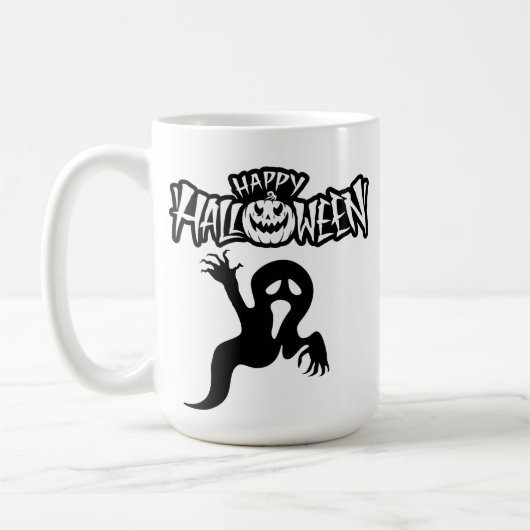 Happy Halloween Tasse Koffiemok (Links)