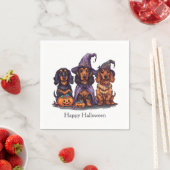 Happy Halloween teckel heksenhonden Servet (Insitu)
