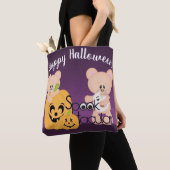 Happy Halloween Teddy Bear Spook-tacular Tote Bag (Dichtbij)