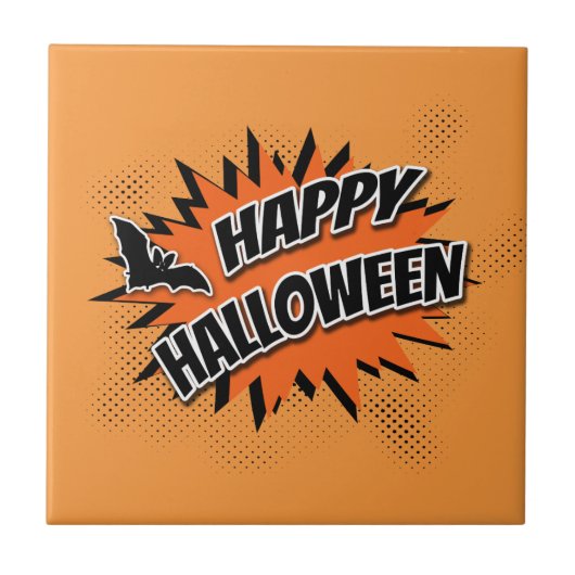 Happy Halloween Tegeltje (Voorkant)