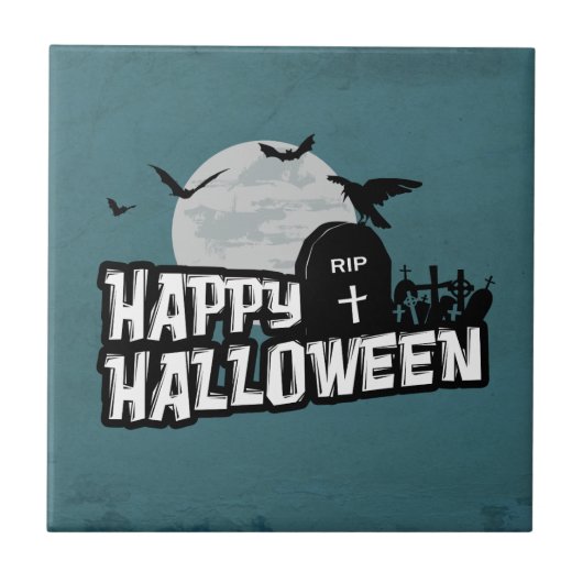 Happy Halloween Tegeltje (Voorkant)