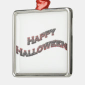 Happy Halloween-tekst Metalen Ornament (Links)