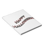 Happy Halloween-tekst Notitieblok (Schuin)