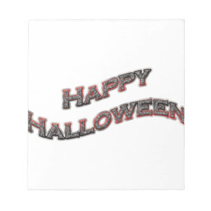 Happy Halloween-tekst Notitieblok