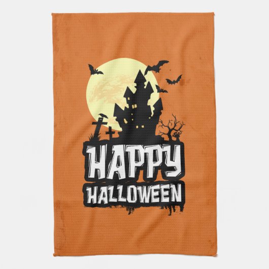 Happy Halloween Theedoek (Verticaal)