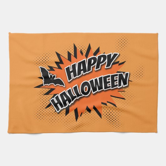 Happy Halloween Theedoek (Horizontaal)