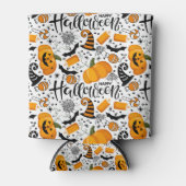 Happy Halloween Theme Blikjeskoeler (Voorkant)