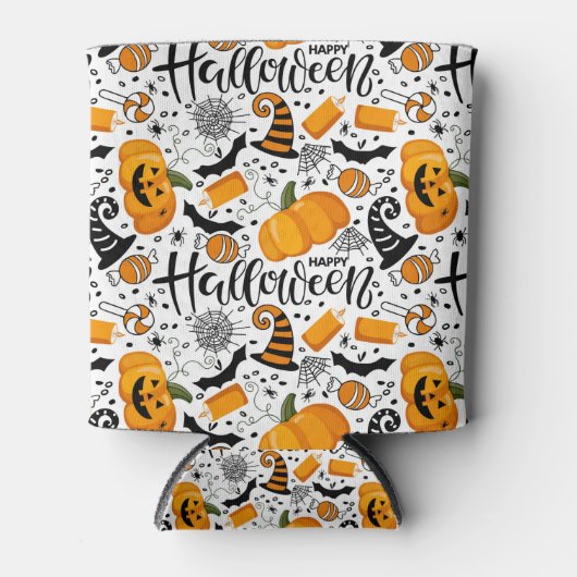 Happy Halloween Theme Blikjeskoeler (Voorkant)