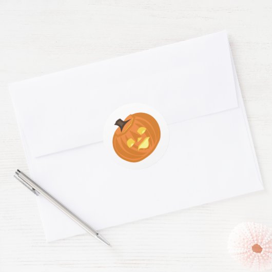 Happy Halloween themed  Ronde Sticker (Envelop)