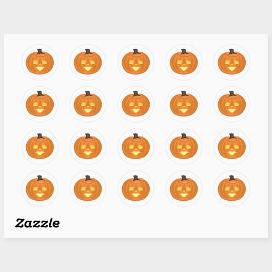 Happy Halloween themed Ronde Sticker (Vel)