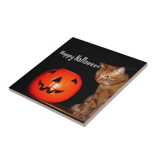 Happy Halloween Tile Tegeltje (Zijkant)