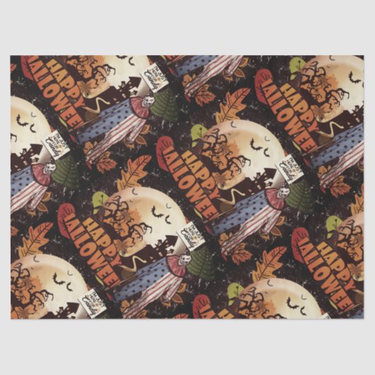 Happy Halloween Tissuepapier (Voorkant)