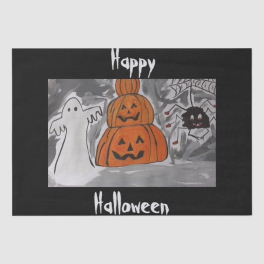 Happy Halloween Tissuepapier (Voorkant)