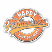 Happy Halloween Tock of Treat? Sticker (Voorkant)