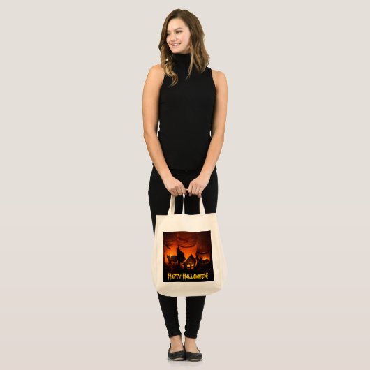 Happy Halloween! Tote Bag (Voorkant (model))