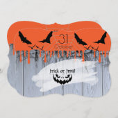 Happy Halloween "Traktatie of truc" Kaart (Voorkant / Achterkant)