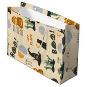 Happy Halloween Treat Bag Groot Cadeauzakje (Voorkant Gekanteld)