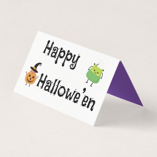Happy Halloween Treat Bag Kaart (Voorkant)