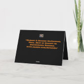 Happy Halloween Tree Greeting Card Kaart (Achterkant)