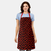 Happy Halloween Trendy Red Ghost Schort (Gedragen)