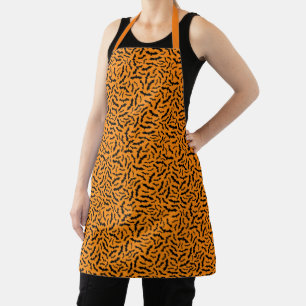 Happy Halloween Trendy Sinaasappel Bat Schort