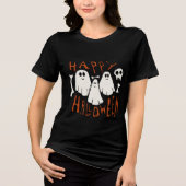 Happy Halloween Tri-Blend Shirt (Voorkant)