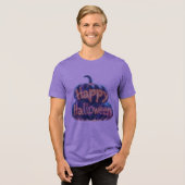 Happy Halloween Tri-Blend Shirt (Voorkant volledig)