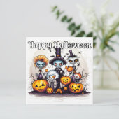 Happy Halloween Trick of Behandelaars Kaart (Staand voorkant)