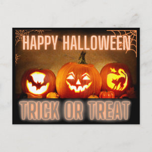 HAPPY HALLOWEEN TRICK OR TREAT BRIEFKAART