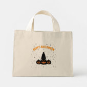 Happy Halloween Trick-or-Treat Canvas tas (Achterkant)