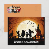 Happy Halloween Trick or treat Children Briefkaart (Voorkant / Achterkant)