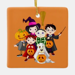 Happy Halloween Trick or treat Children Keramisch Ornament