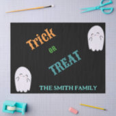 Happy Halloween Trick or treat Custom Name Tissuepapier (Craft)