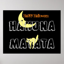 Happy Halloween-trick or treat en Hakuna Matata Poster