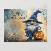 Happy Halloween Trick or treat Gnome Feestdagenkaart (Voorkant)