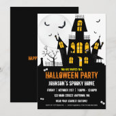 Happy Halloween Trick or treat Haunted House Kaart (Voorkant / Achterkant)