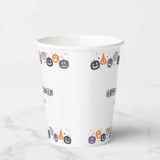 Happy halloween trick or treat papieren bekers (Links)