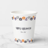 Happy halloween trick or treat papieren bekers (Voorkant)