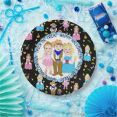 Happy Halloween Trick or treat Party Papieren Bordje (Feest)