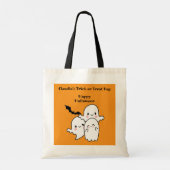 Happy Halloween Trick or treat personaliseren Tote Bag (Achterkant)